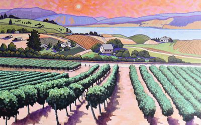 Sun Kissed Okanagan Vineyard